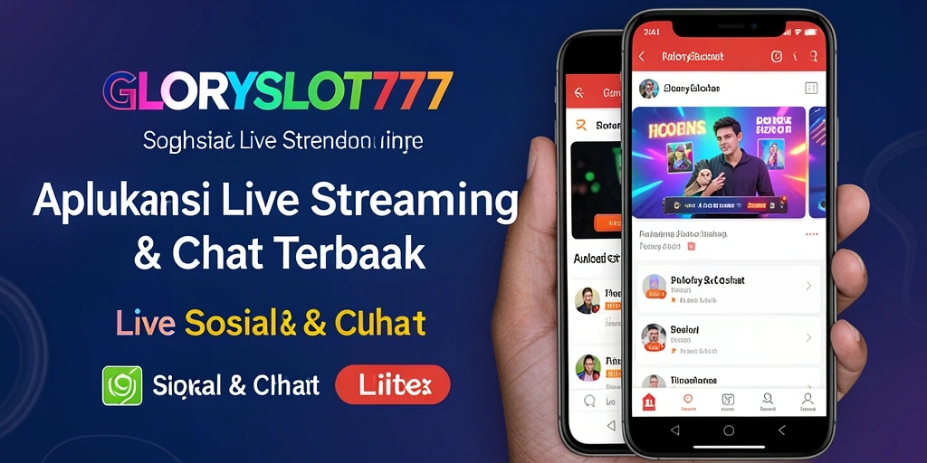 Tampilan antarmuka GLORYSLOT777 saat Live Streaming yang interaktif.