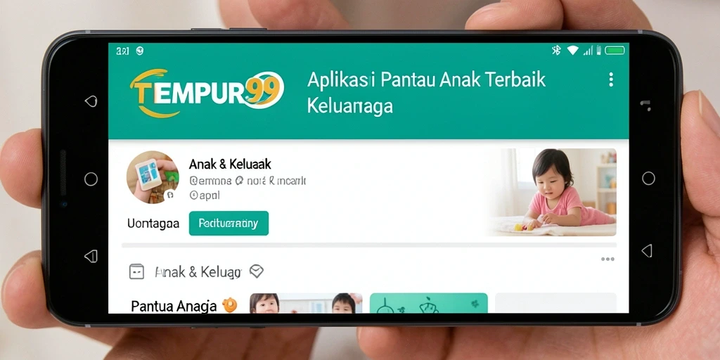 Antarmuka TEMPUR99 yang memudahkan pemantauan anak.